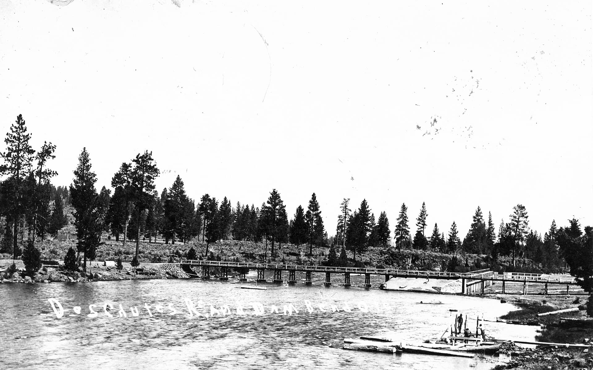 Historic Pacific Northwest timber and civil waterworks structure